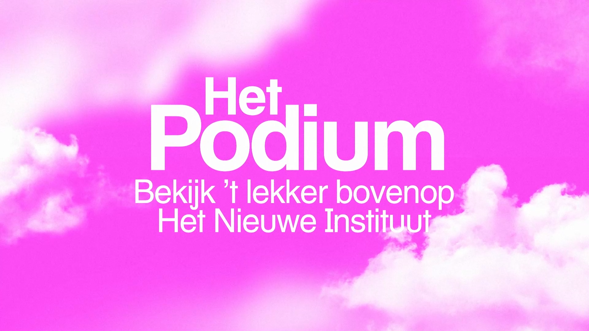 Het nieuwe Instituut