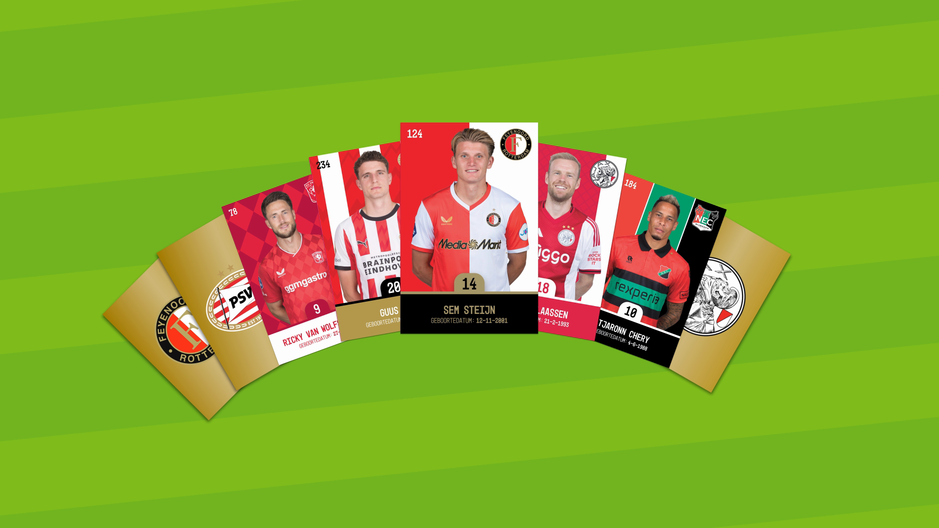Plus Voetbalplaatjes card fan animation